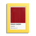 Red Color Swatch 'Space Cherry' Poster