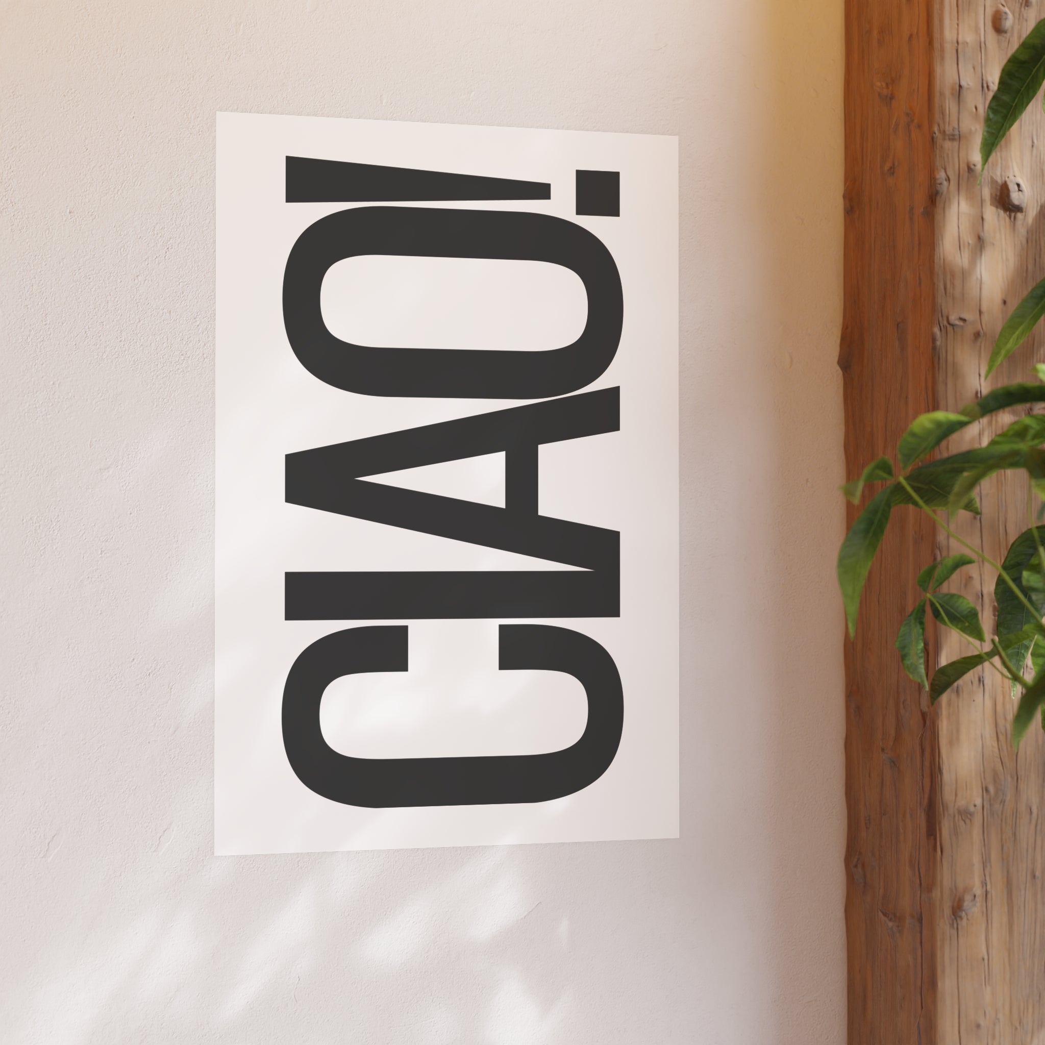CIAO! Minimalist Typography Poster