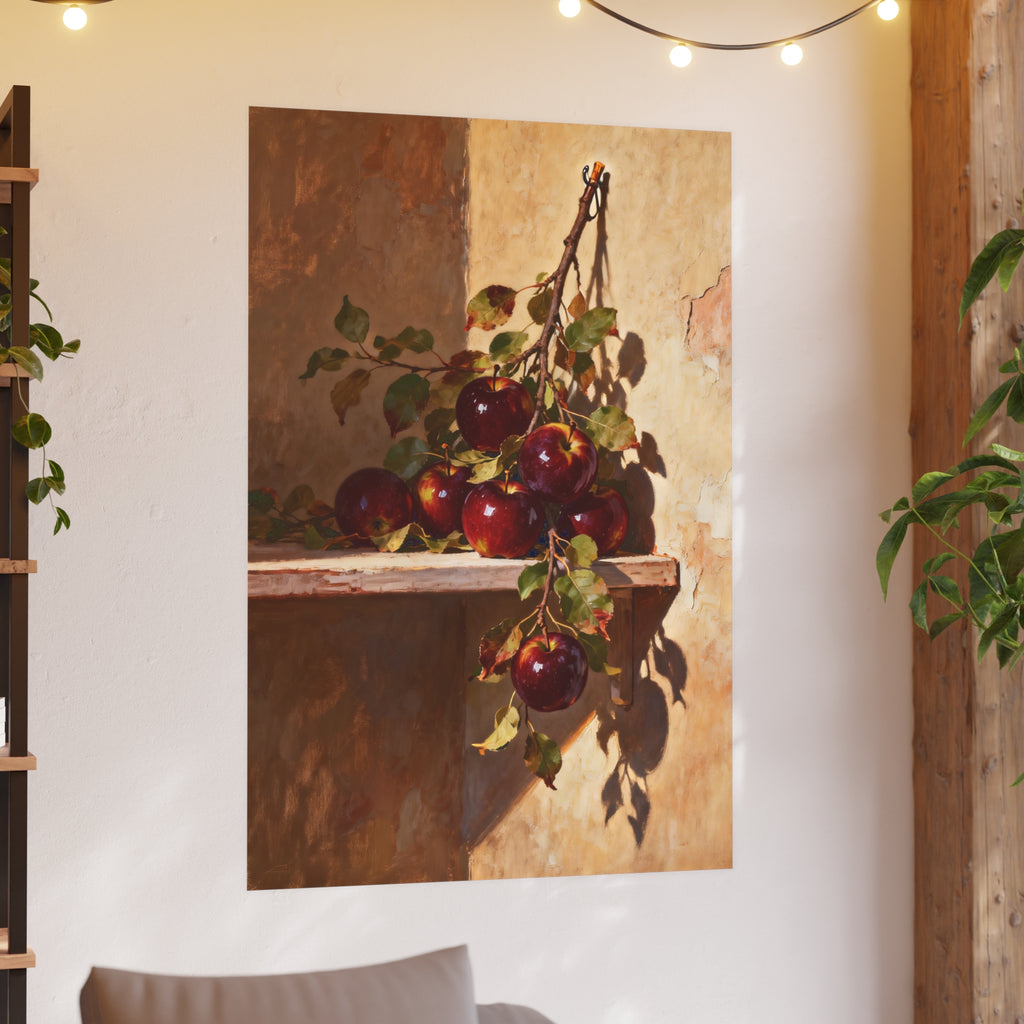 Vintage Botanical Apple Poster