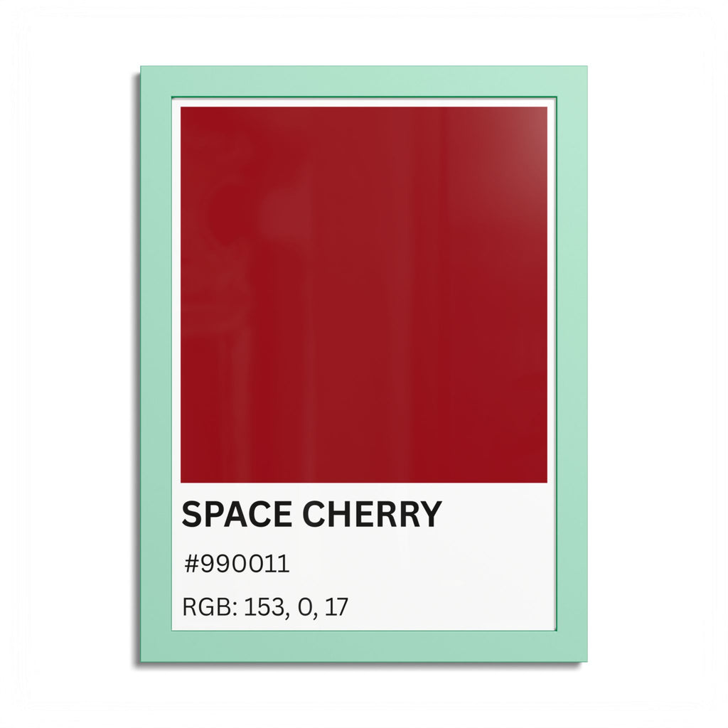Red Color Swatch 'Space Cherry' Poster