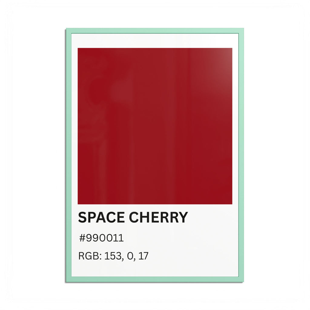 Red Color Swatch 'Space Cherry' Poster