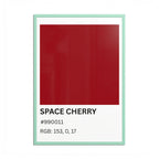 Red Color Swatch 'Space Cherry' Poster