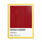 Red Color Swatch 'Space Cherry' Poster
