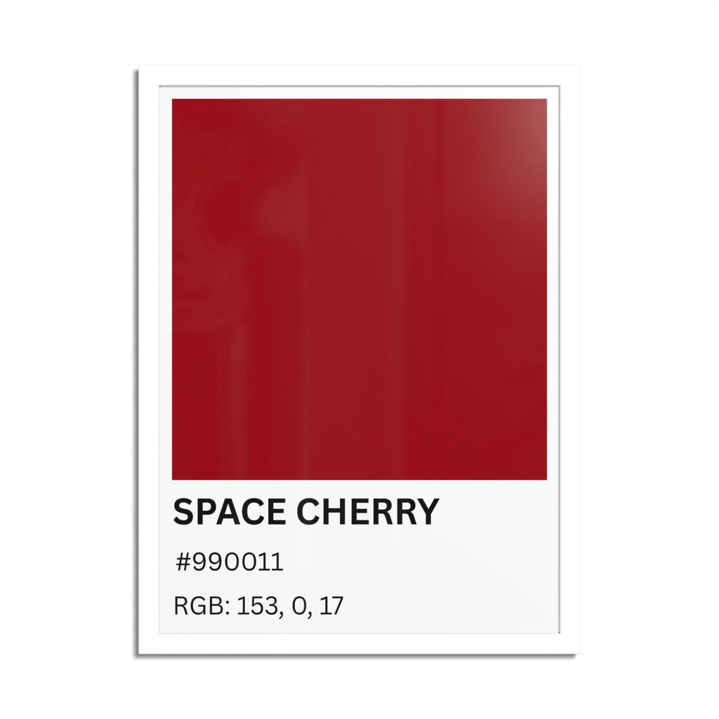 Red Color Swatch 'Space Cherry' Poster