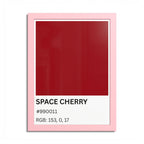 Red Color Swatch 'Space Cherry' Poster