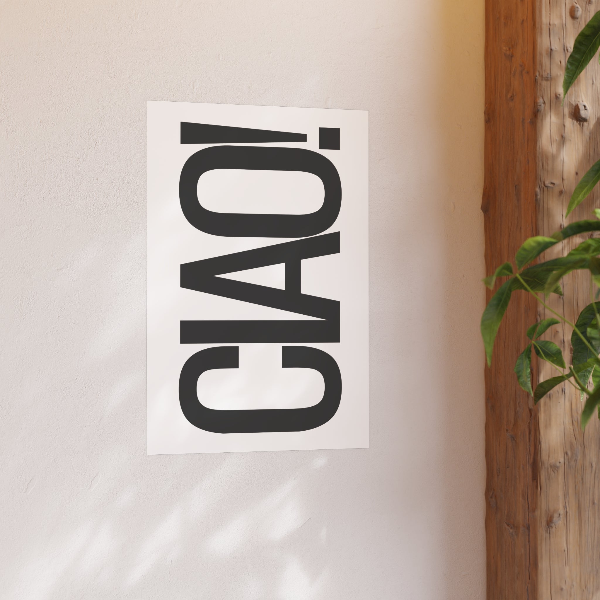 CIAO! Minimalist Typography Poster