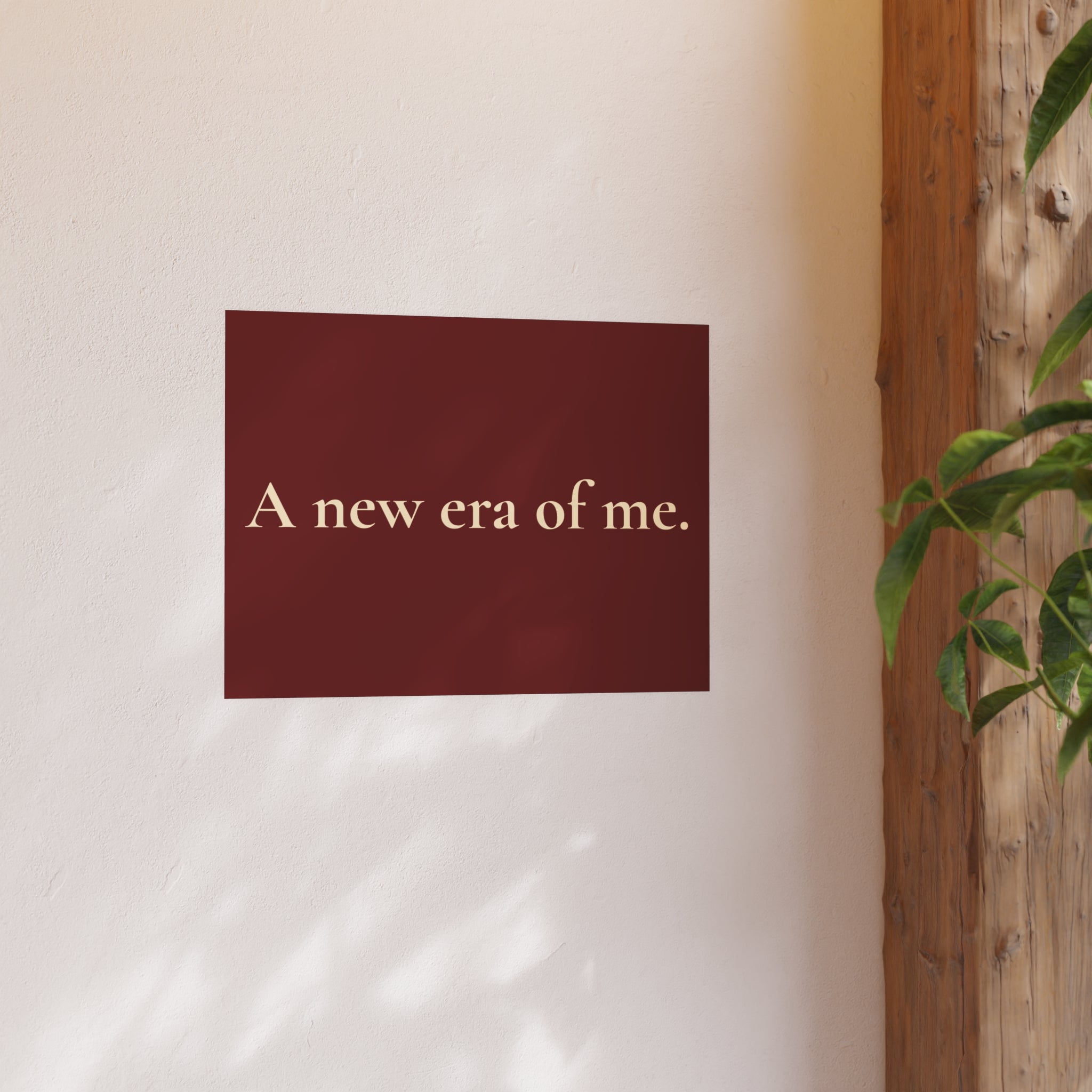A New Era of Me Poster — Minimalist Inspirational Wall Art