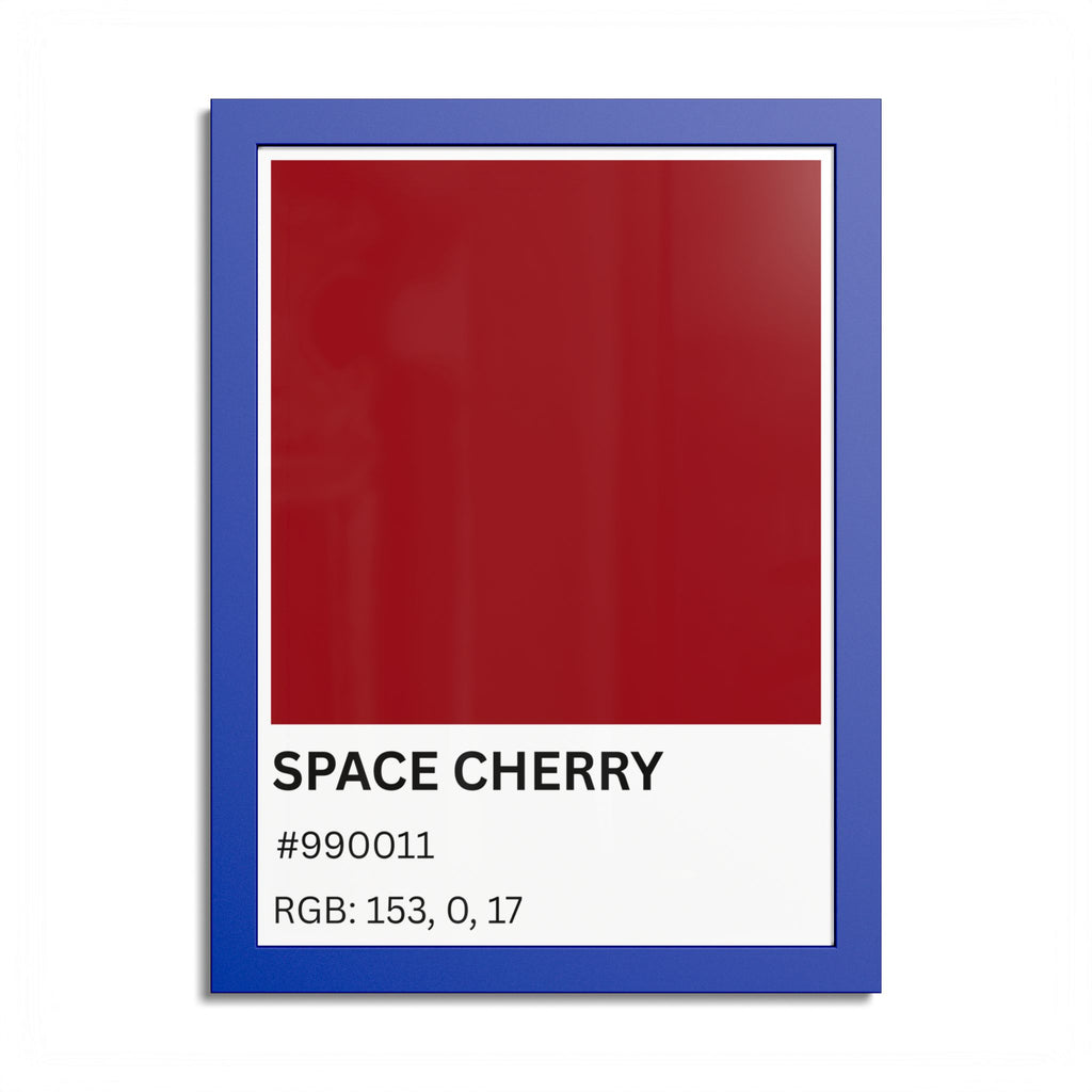 Red Color Swatch 'Space Cherry' Poster