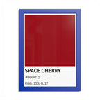 Red Color Swatch 'Space Cherry' Poster