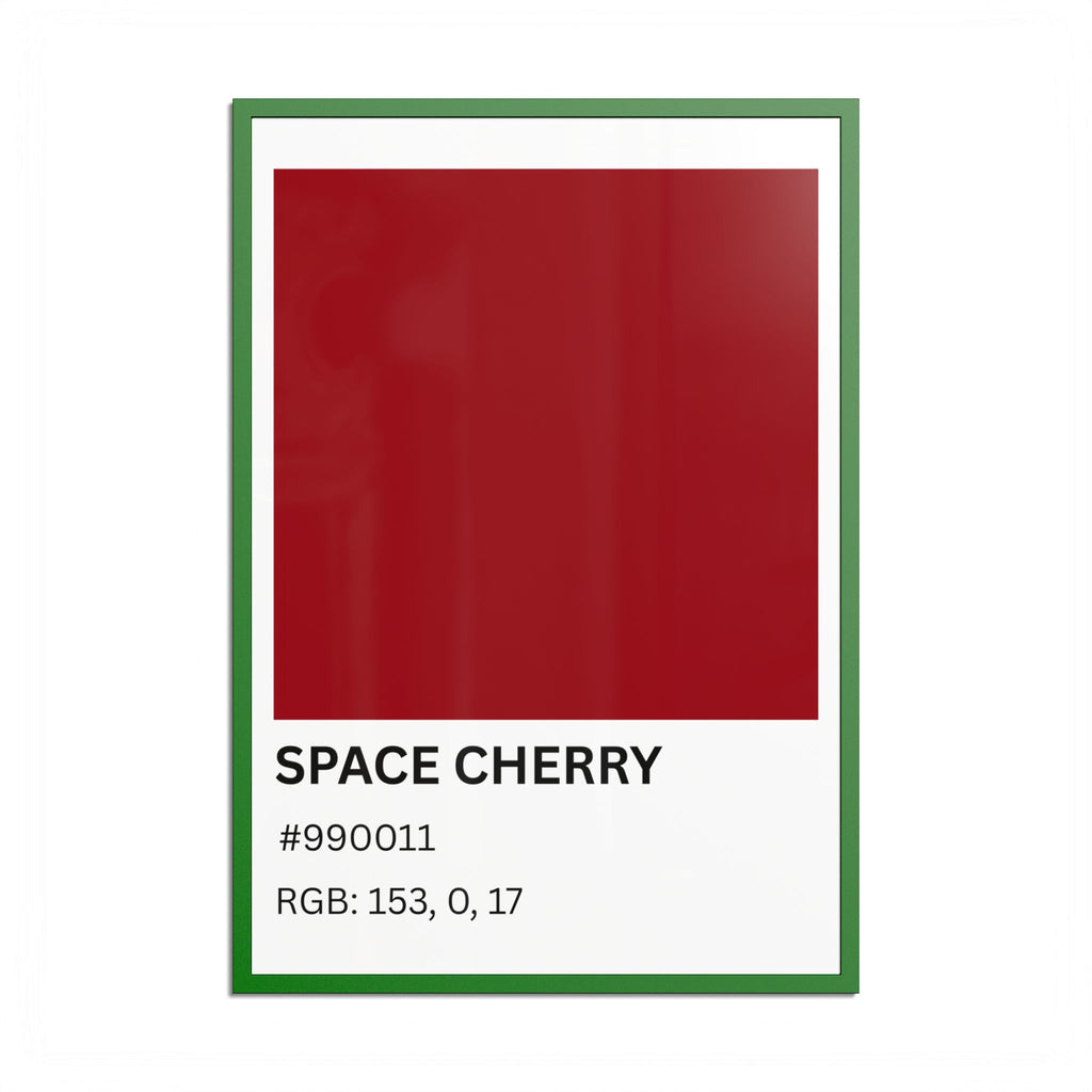 Red Color Swatch 'Space Cherry' Poster