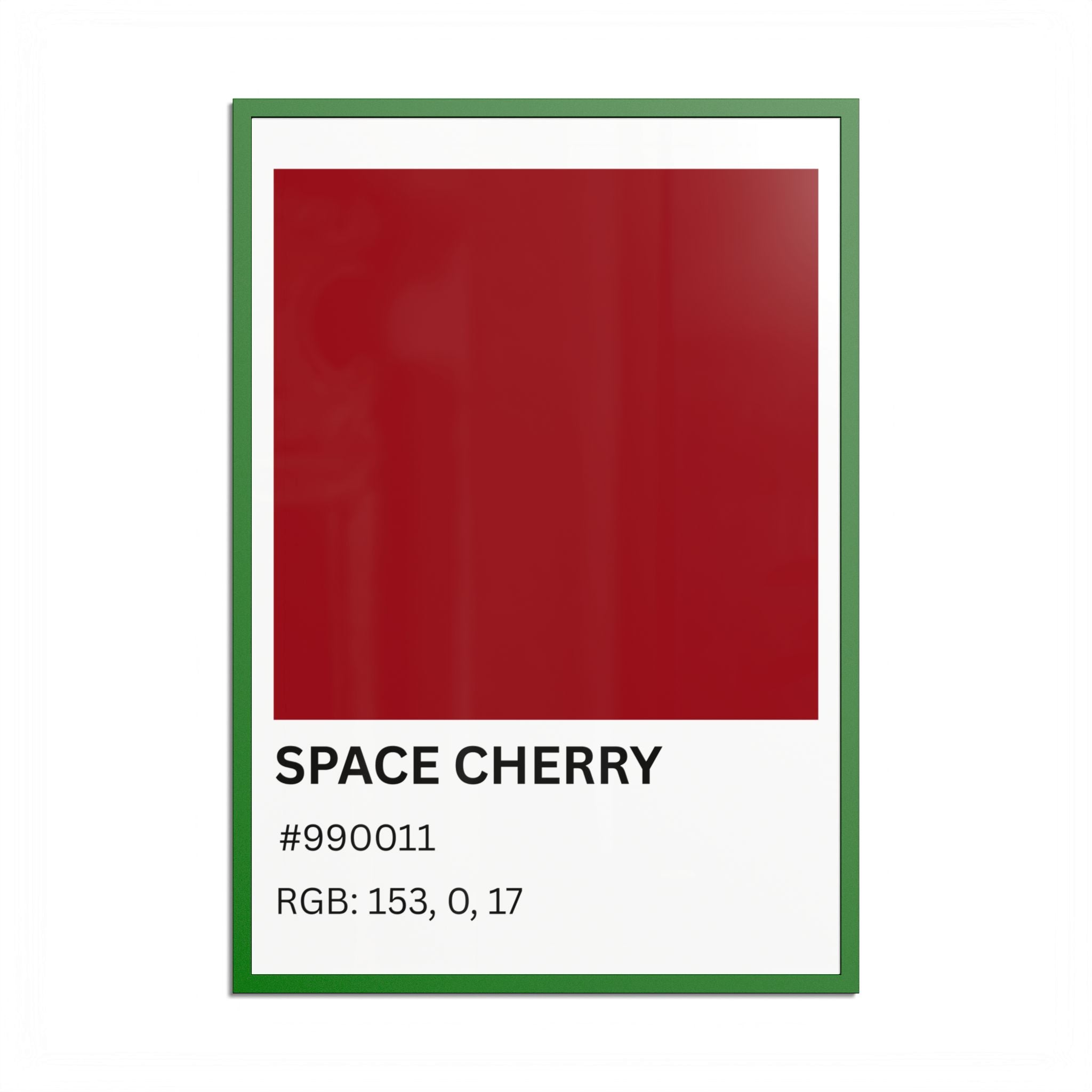 Red Color Swatch 'Space Cherry' Poster