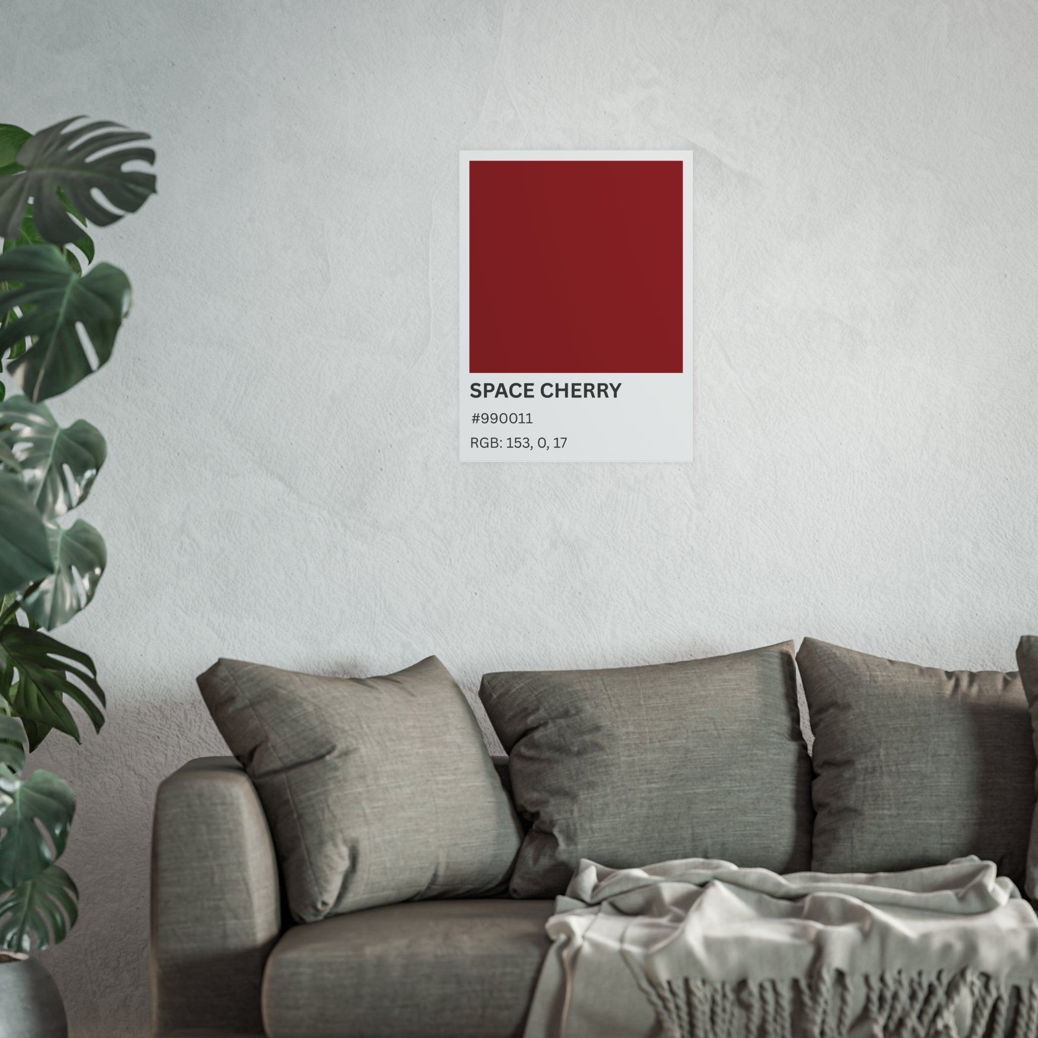 Red Color Swatch 'Space Cherry' Poster