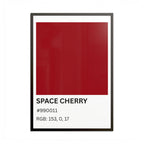 Red Color Swatch 'Space Cherry' Poster