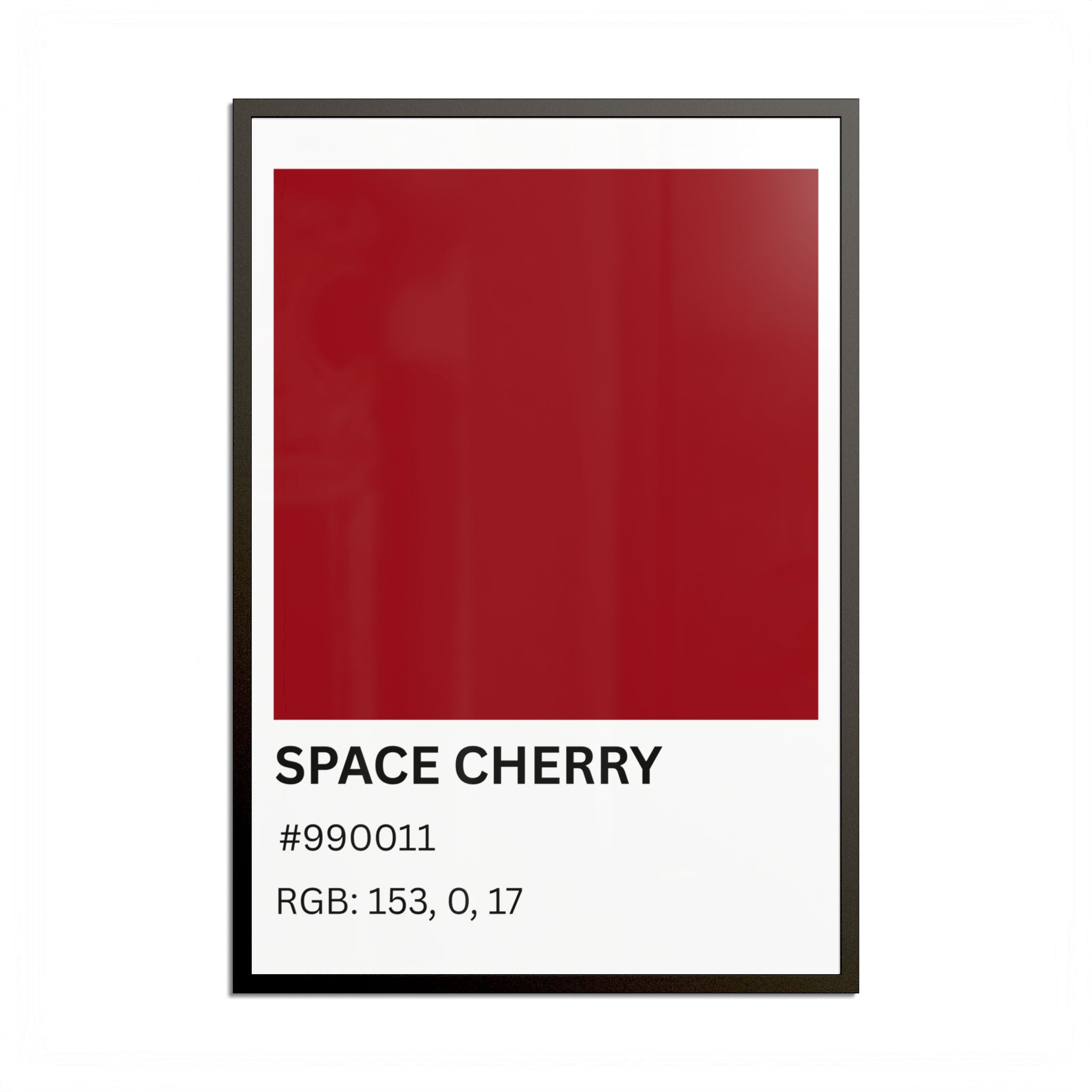 Red Color Swatch 'Space Cherry' Poster