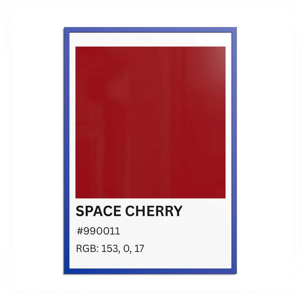 Red Color Swatch 'Space Cherry' Poster