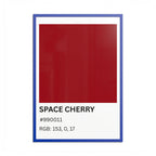 Red Color Swatch 'Space Cherry' Poster