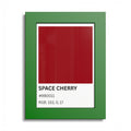 Red Color Swatch 'Space Cherry' Poster