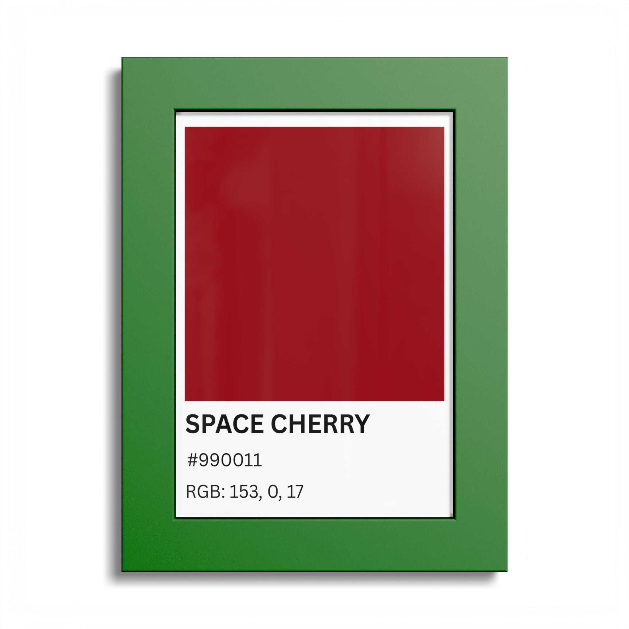 Red Color Swatch 'Space Cherry' Poster