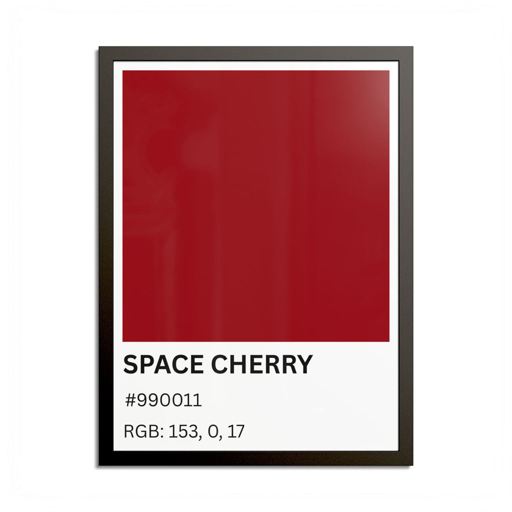 Red Color Swatch 'Space Cherry' Poster