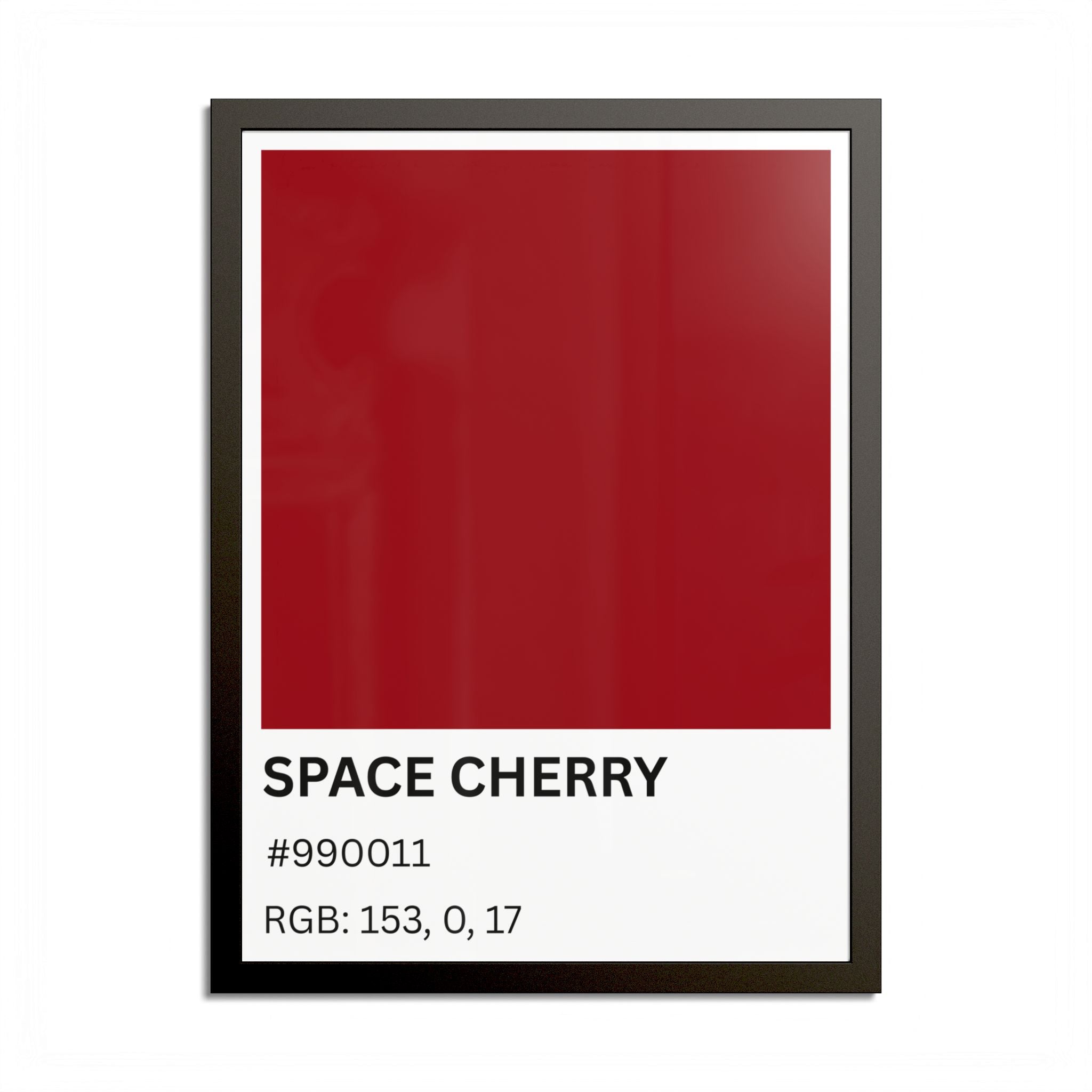 Red Color Swatch 'Space Cherry' Poster