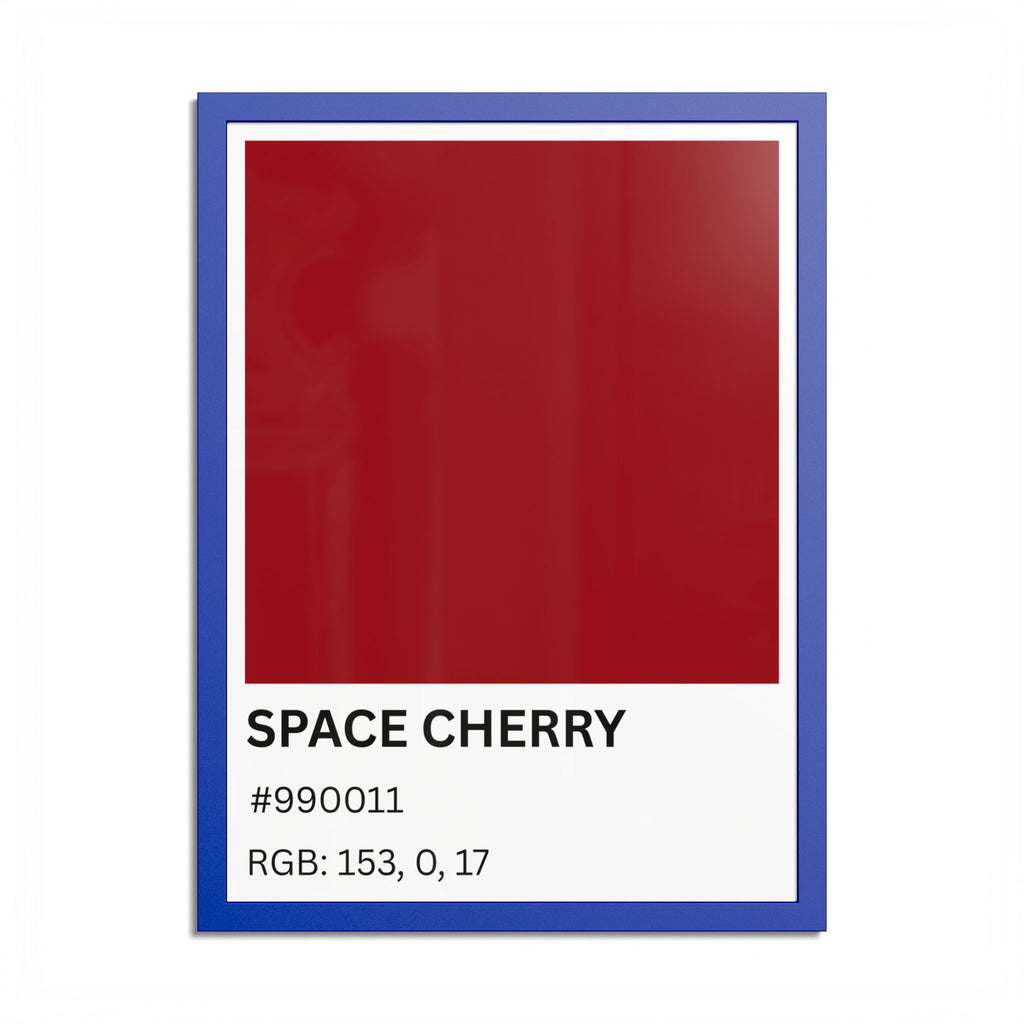 Red Color Swatch 'Space Cherry' Poster