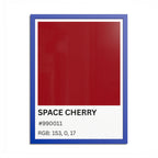Red Color Swatch 'Space Cherry' Poster