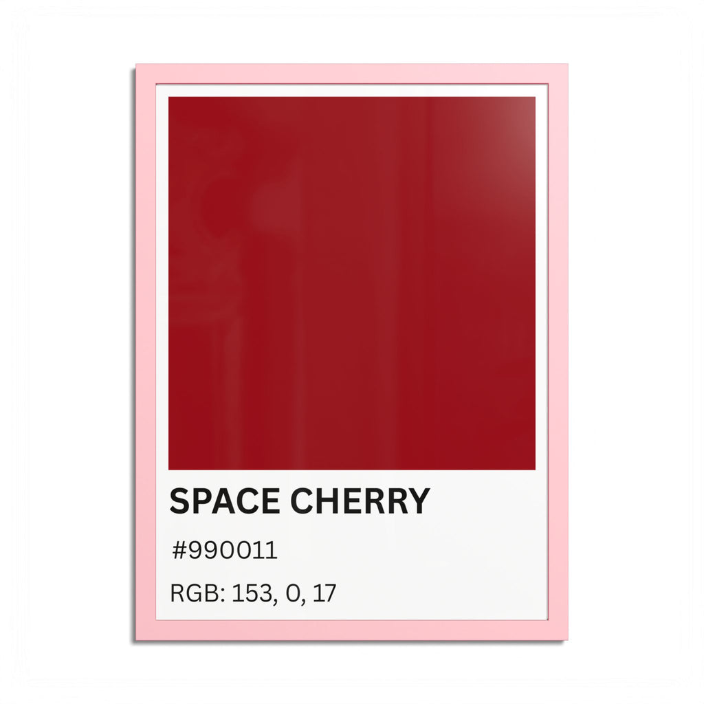 Red Color Swatch 'Space Cherry' Poster