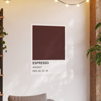 Brown Color Swatch Espresso Poster