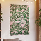 Money Graphic Girls Just Want to Have Funds Poster