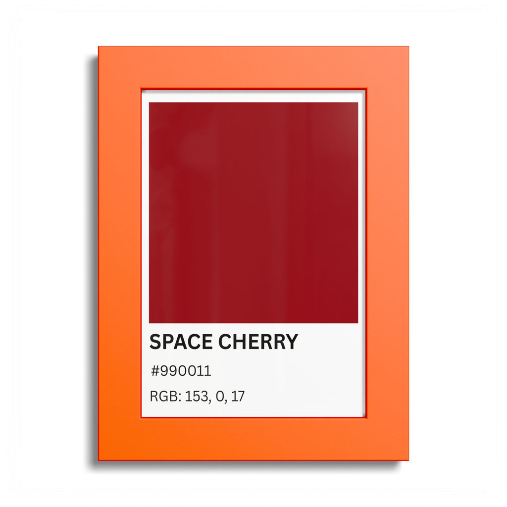Red Color Swatch 'Space Cherry' Poster