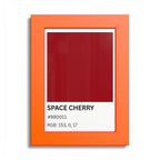 Red Color Swatch 'Space Cherry' Poster
