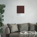 Brown Color Swatch Espresso Poster