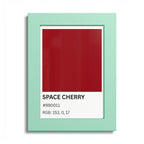 Red Color Swatch 'Space Cherry' Poster