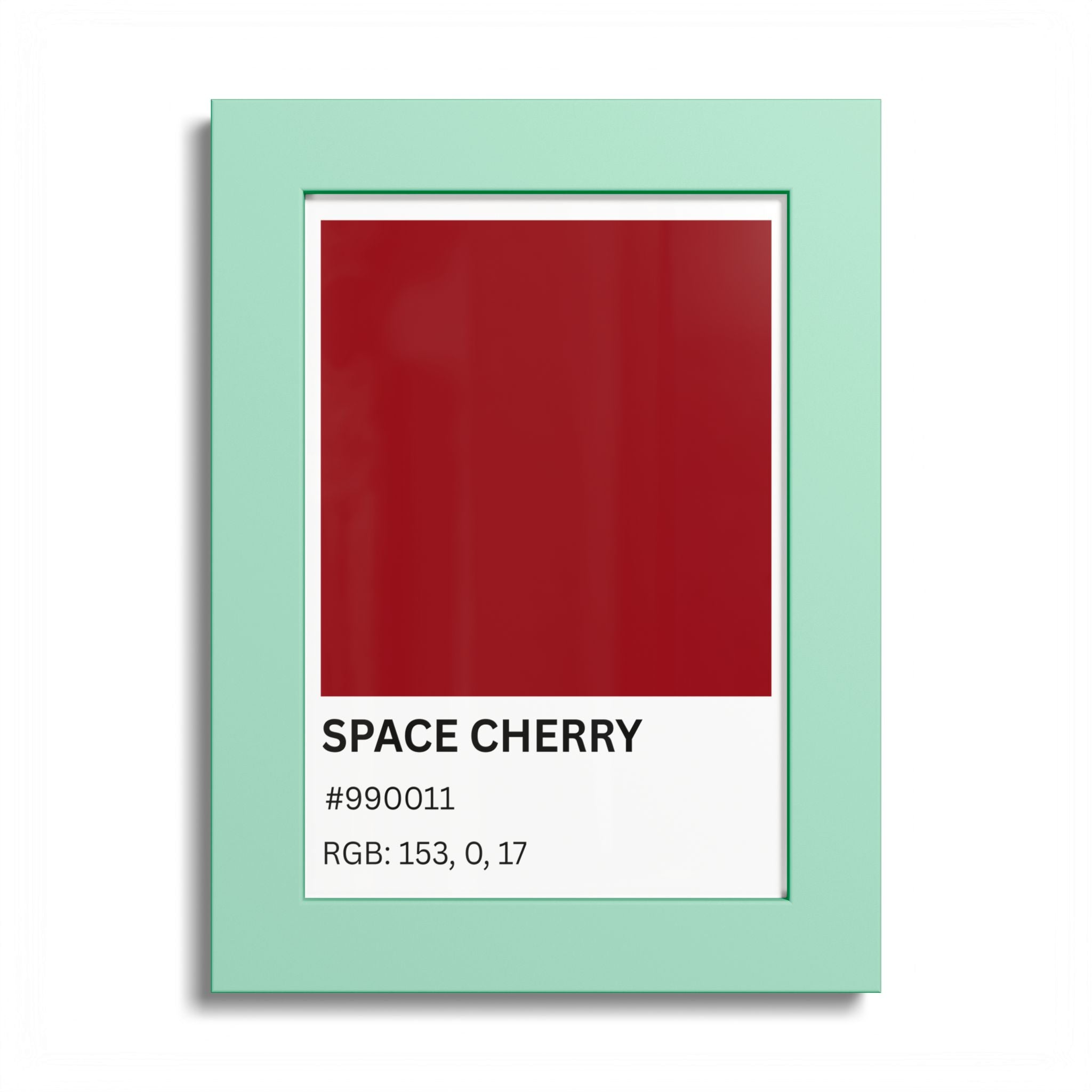 Red Color Swatch 'Space Cherry' Poster