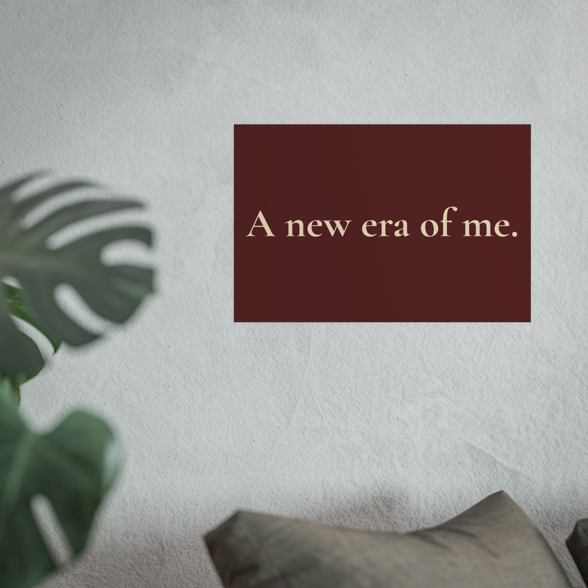 A New Era of Me Poster — Minimalist Inspirational Wall Art