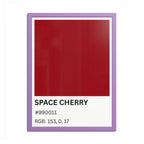 Red Color Swatch 'Space Cherry' Poster
