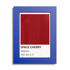 Red Color Swatch 'Space Cherry' Poster