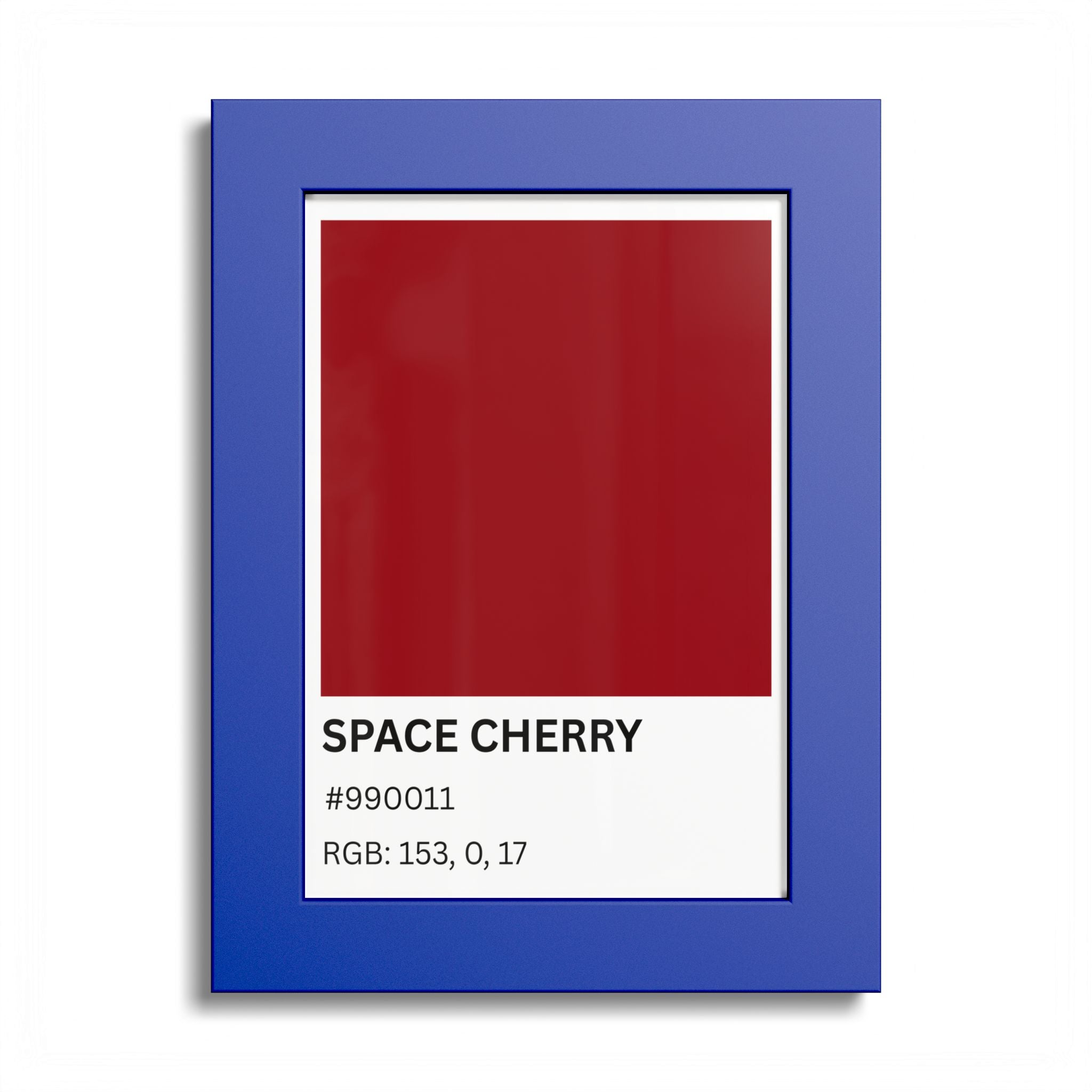 Red Color Swatch 'Space Cherry' Poster