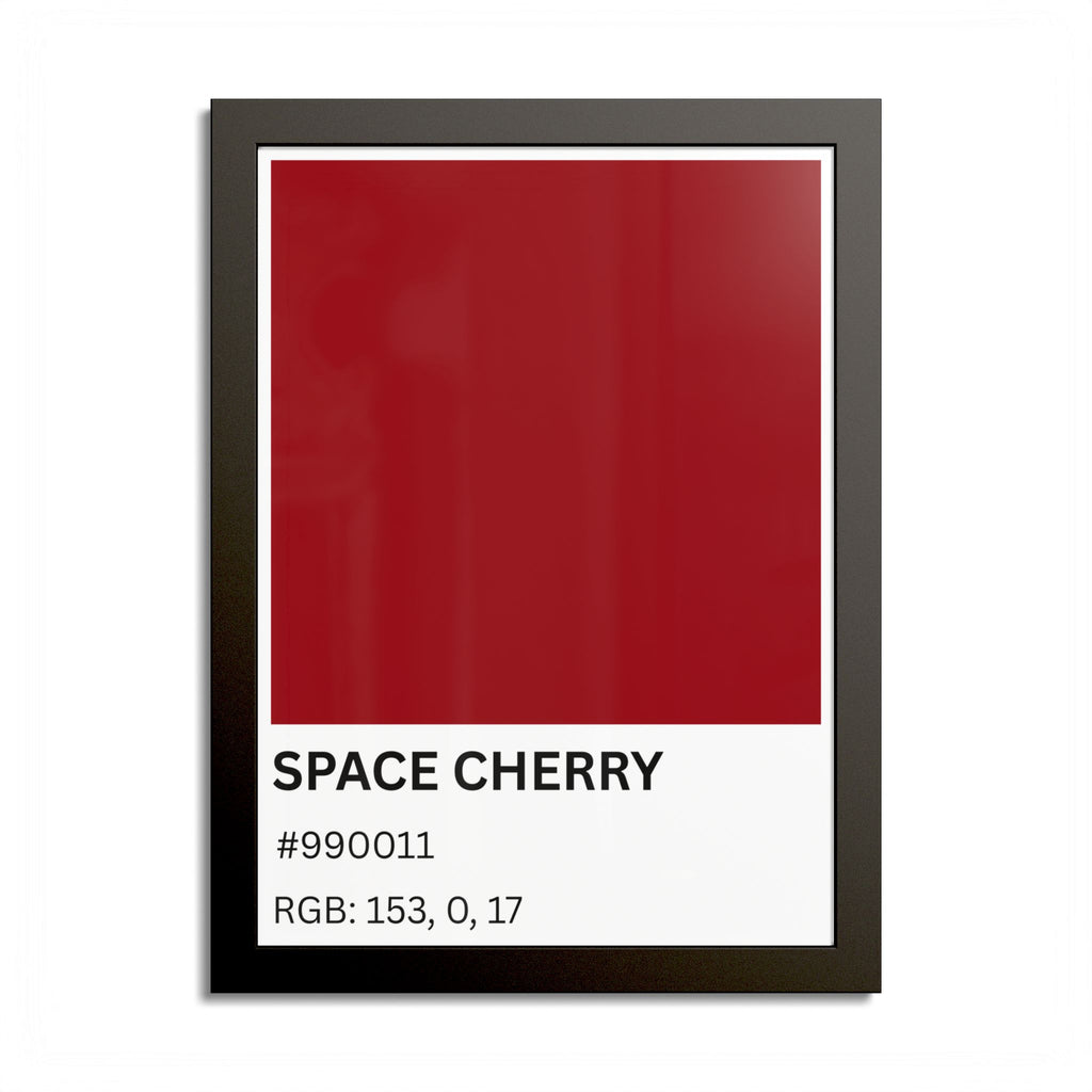 Red Color Swatch 'Space Cherry' Poster