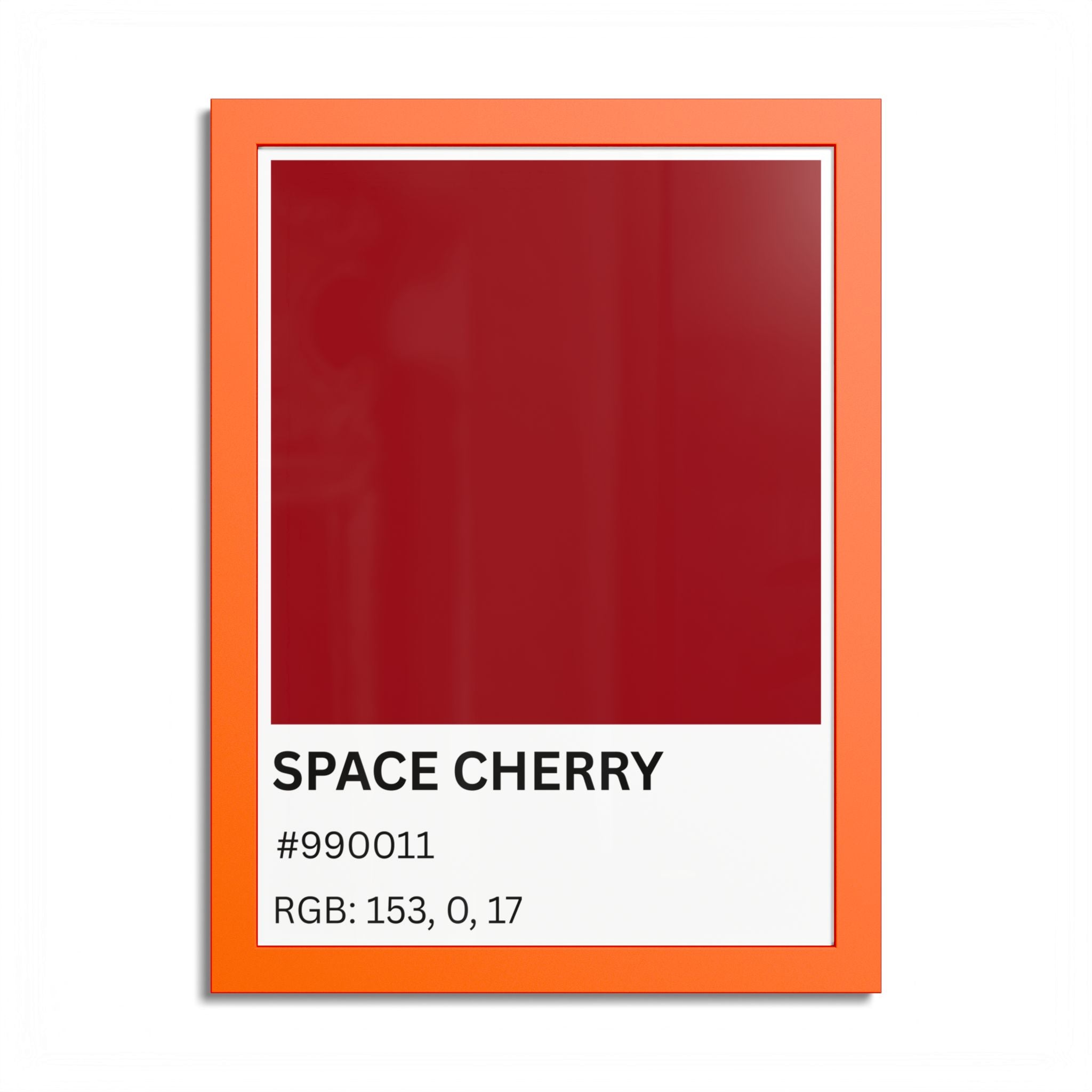 Red Color Swatch 'Space Cherry' Poster