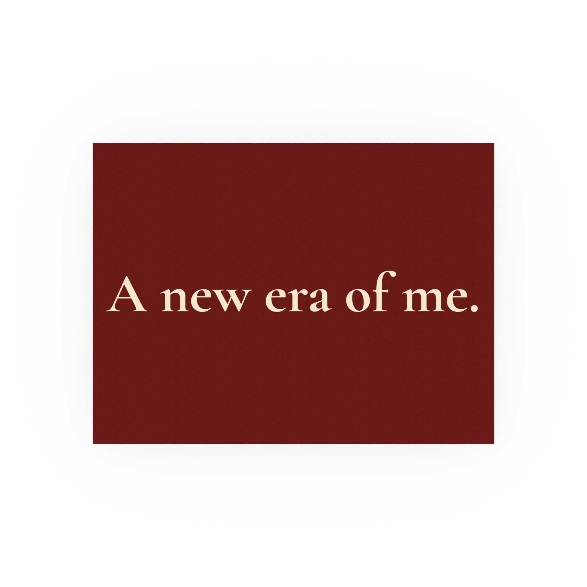 A New Era of Me Poster — Minimalist Inspirational Wall Art
