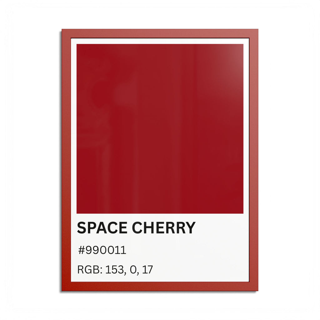 Red Color Swatch 'Space Cherry' Poster