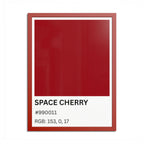 Red Color Swatch 'Space Cherry' Poster
