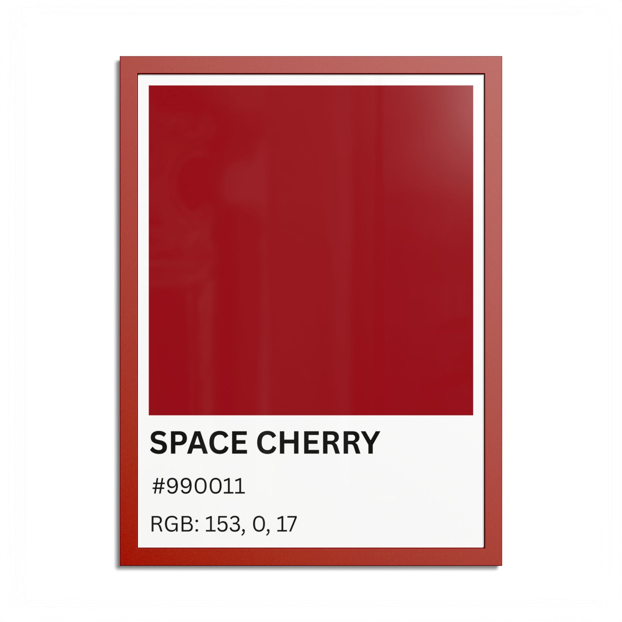 Red Color Swatch 'Space Cherry' Poster