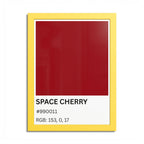 Red Color Swatch 'Space Cherry' Poster