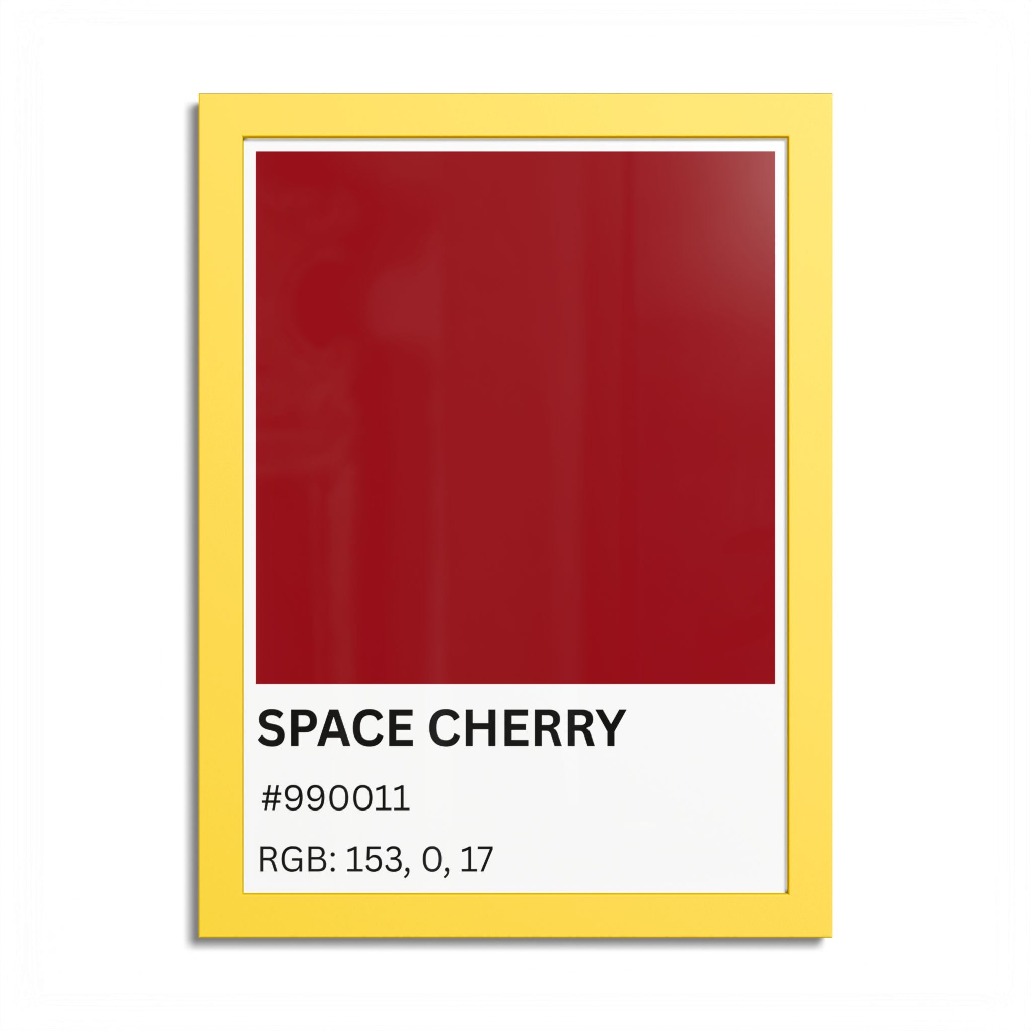 Red Color Swatch 'Space Cherry' Poster