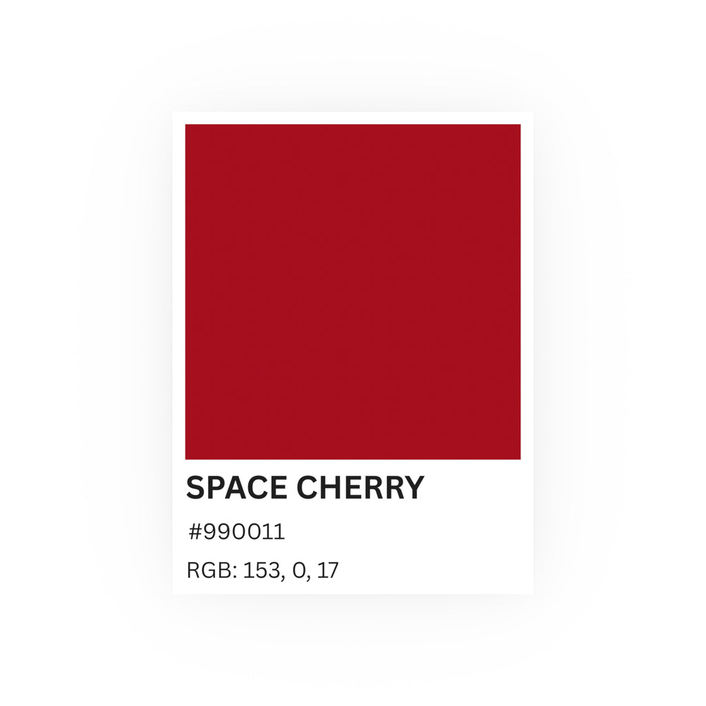 Red Color Swatch 'Space Cherry' Poster