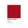 Red Color Swatch 'Space Cherry' Poster