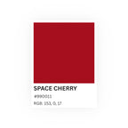Red Color Swatch 'Space Cherry' Poster