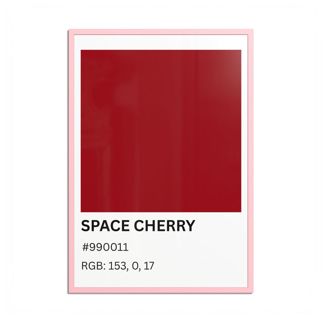 Red Color Swatch 'Space Cherry' Poster